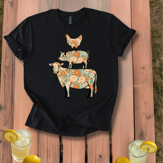 Cow Pig Chicken T-Shirt