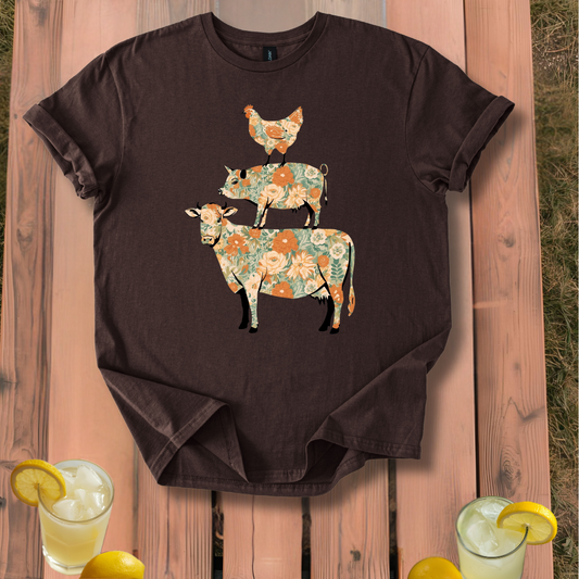 Cow Pig Chicken T-Shirt