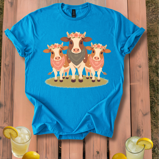 Cows with Floral Crowns T-Shirt